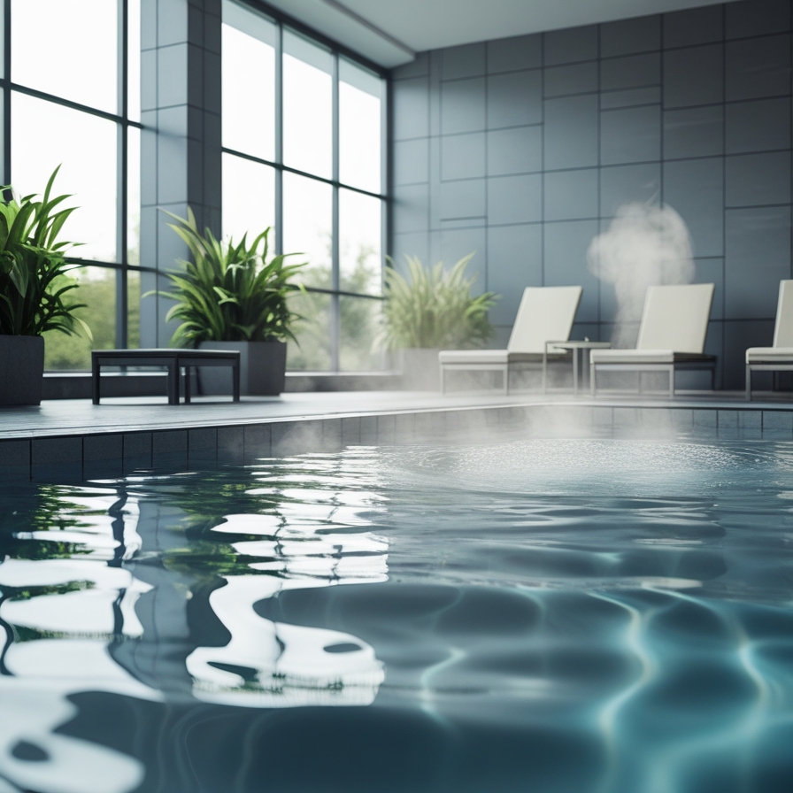 Indoor pool for aqua fitness